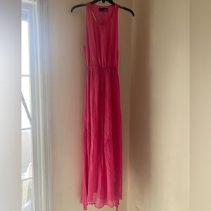 MYNE one size chiffon and silk maxi dress.